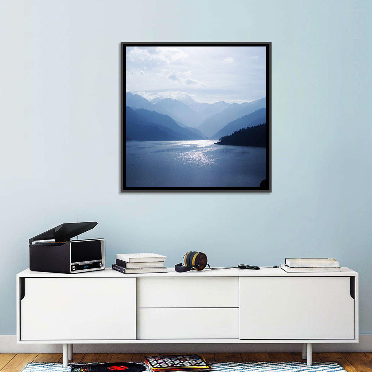 Xinjiang Lakeshore Serenity Wall Art