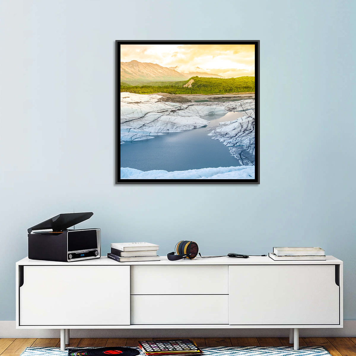 Matanuska Glacier at Sunset Wall Art