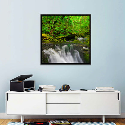 Emerald Jungle Stream Wall Art