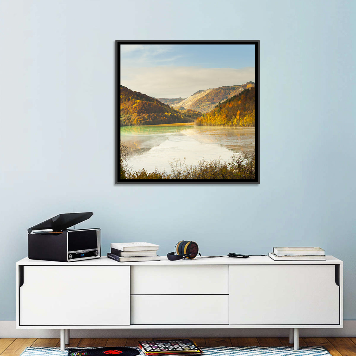 Bright Green Tailings Lake Wall Art