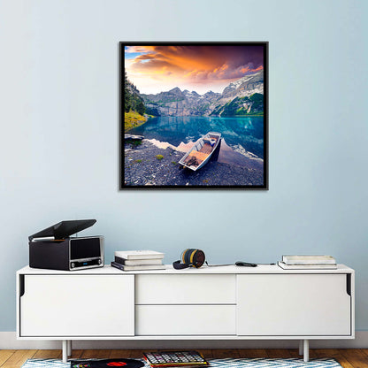 Oeschinensee at Sunset Wall Art