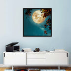 Autumn Moon with Milky Way Wall Art