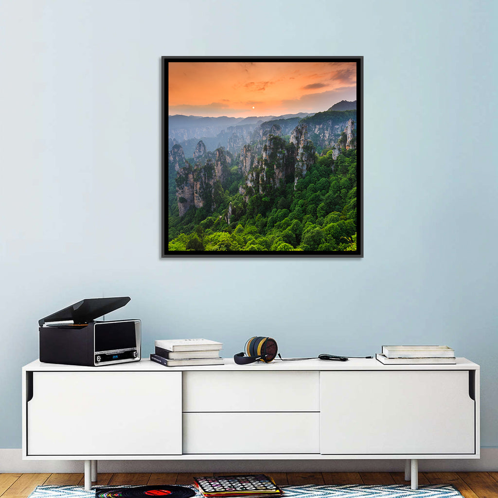 Zhangjiajie Forest at Sunset Wall Art