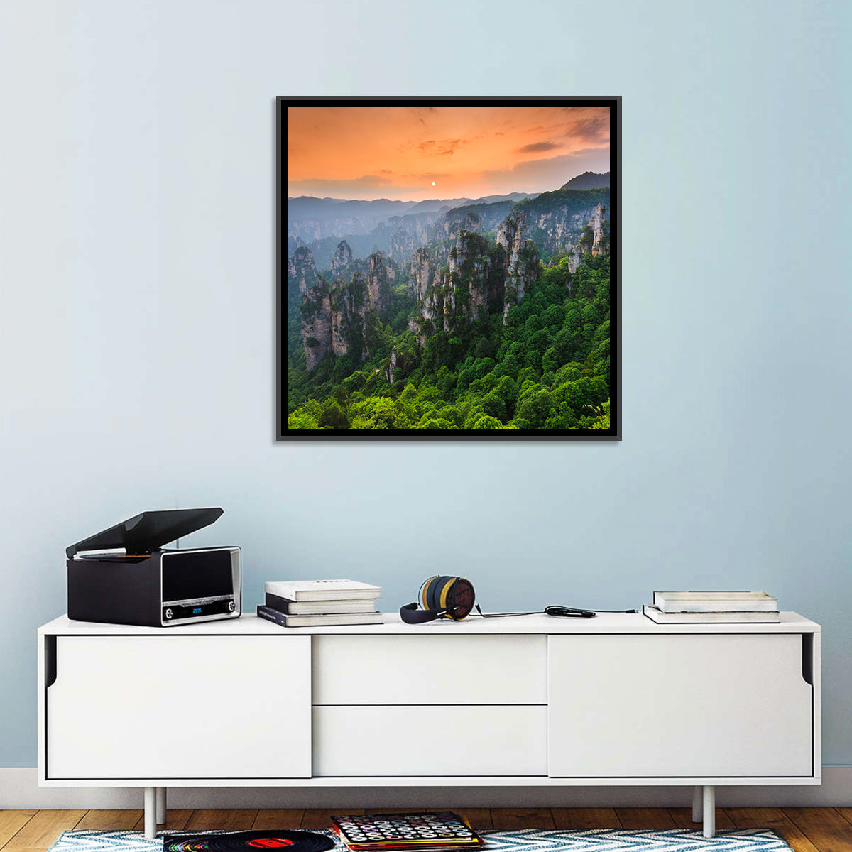 Zhangjiajie Forest at Sunset Wall Art