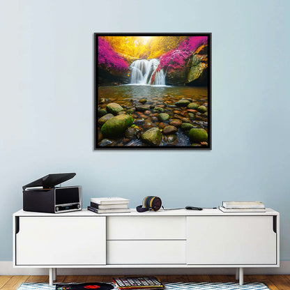 Phu Soi Dao Waterfall at Dusk Wall Art