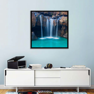 Waterfall Into Pool Wall Art