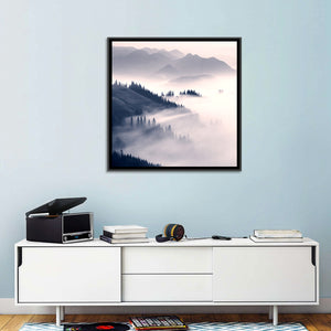 Foggy Carpathian Mountains Wall Art