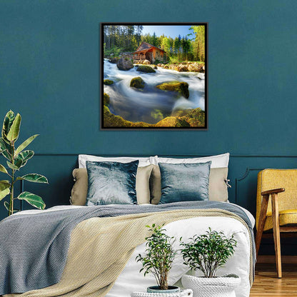 Salzburg Stream with Watermill Wall Art
