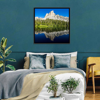 Sawtooth Peaks at Alice Lake Wall Art