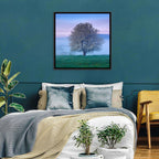 Misty Sumava Mountain Tree Wall Art