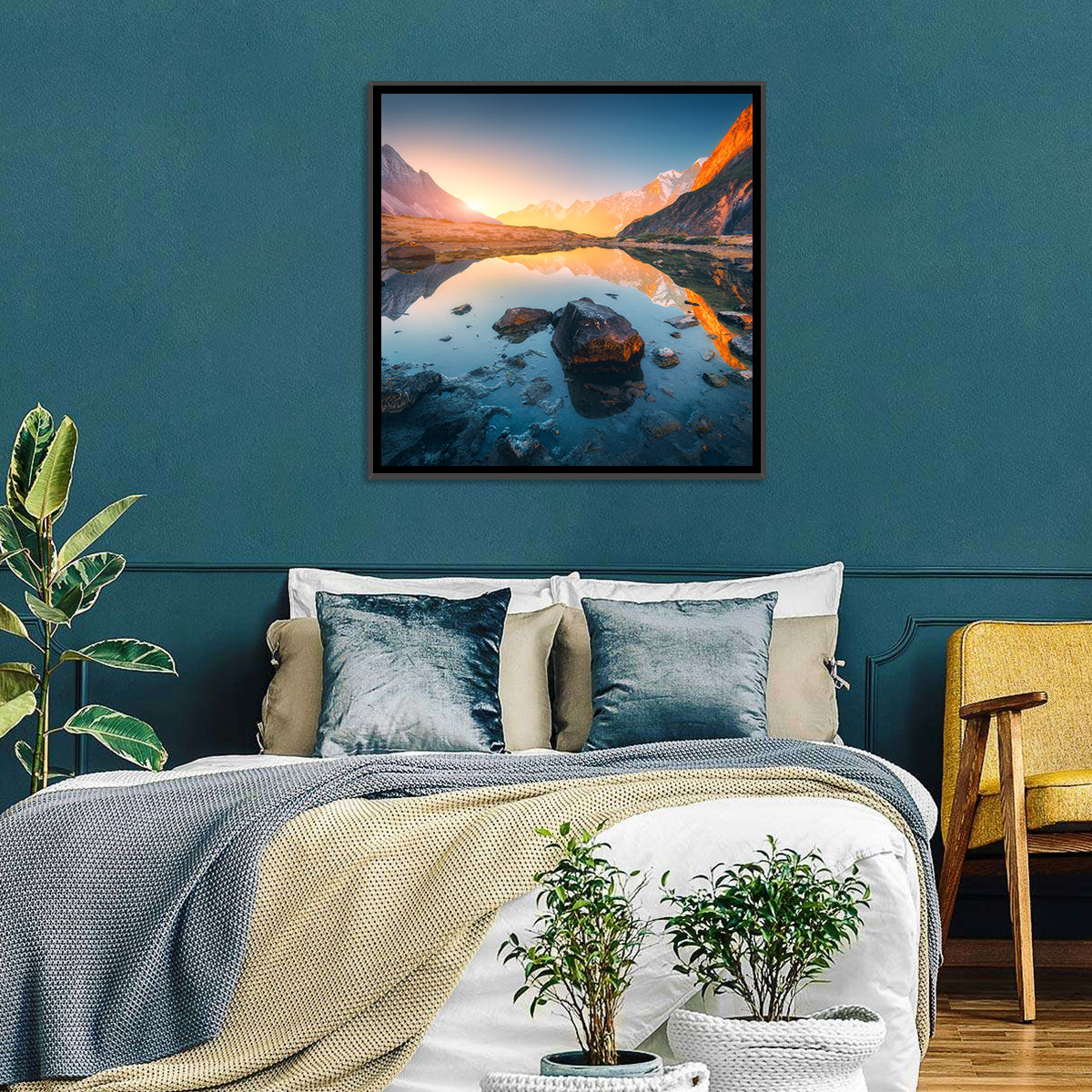 Himalayan Lake Reflections Wall Art