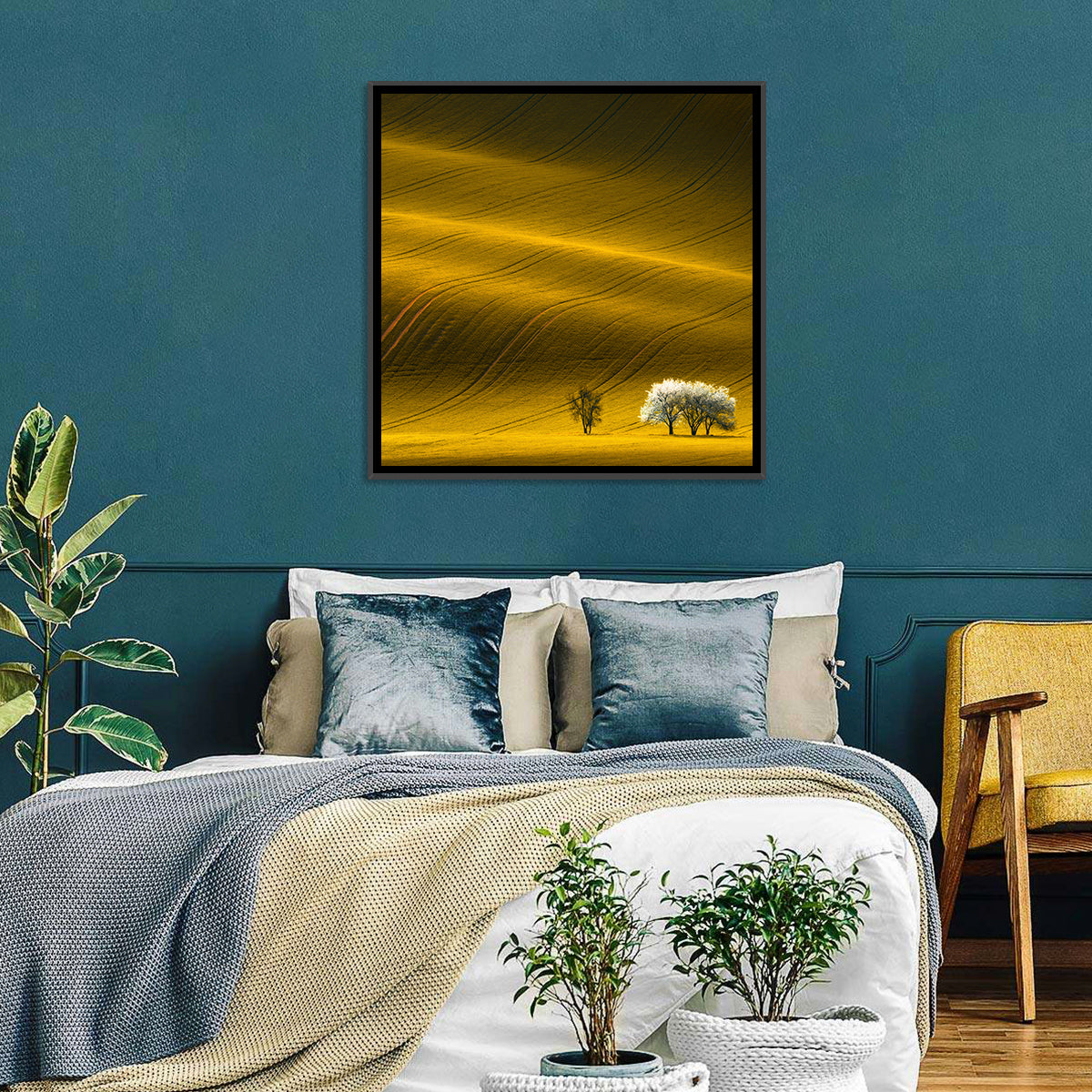 Wavy Rapeseed Field Wall Art