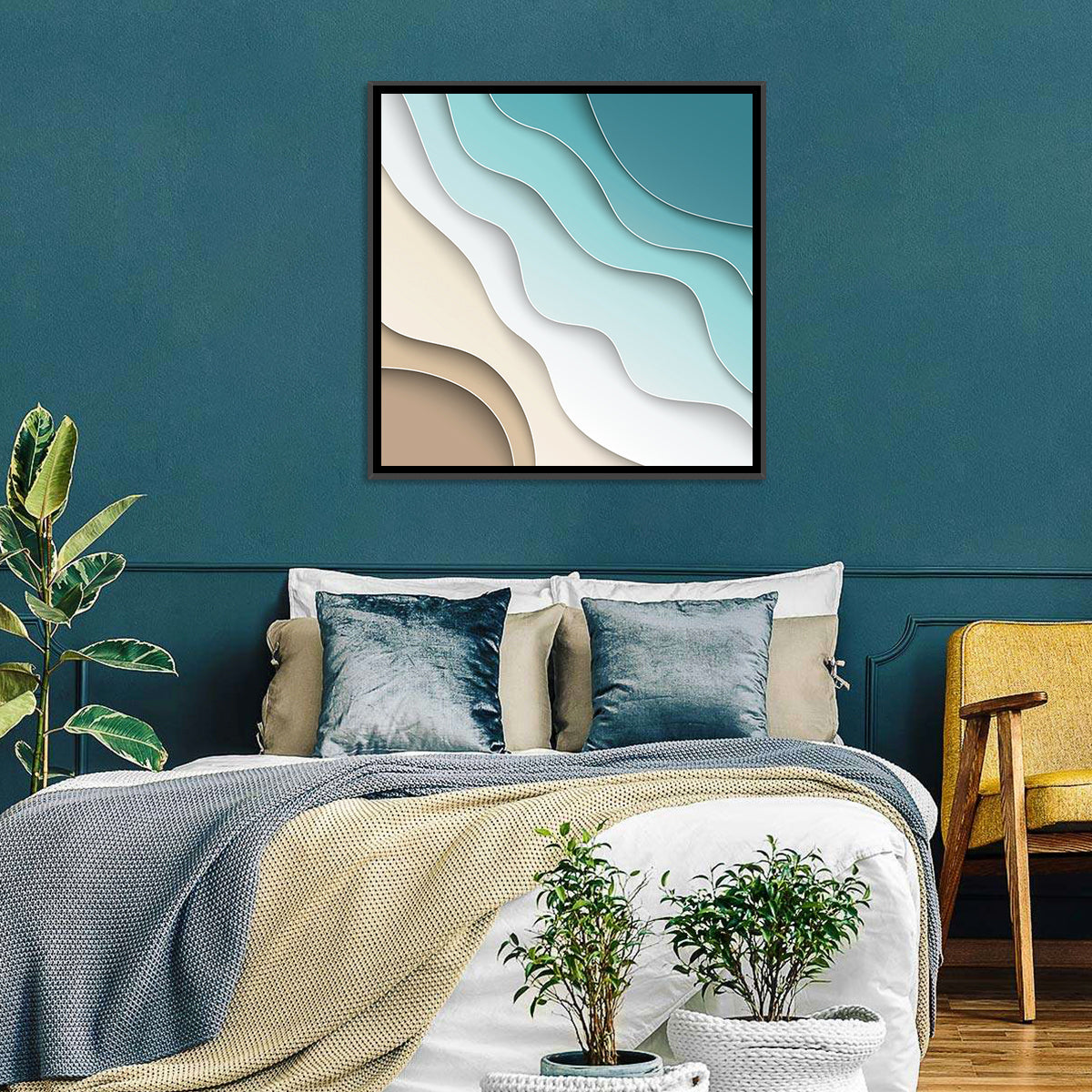 Beach Layers Abstract Wall Art