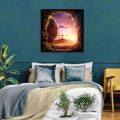 Three Crosses at Sunrise Wall Art