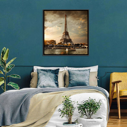 Eiffel Tower at Sunset Wall Art