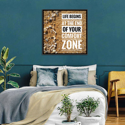 Life Begins at the End Quote Wall Art