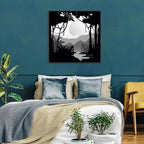Tropical Jungle Silhouette Wall Art