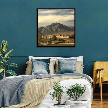 Afghan Mountain Village Wall Art