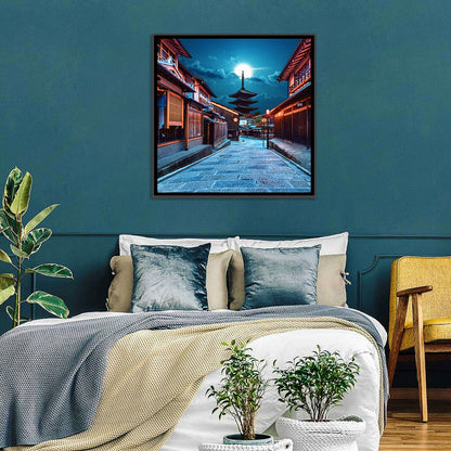 Moonlit Sannen Zaka Kyoto Wall Art