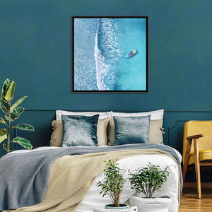 Boat & Beach Aerial Wall Art