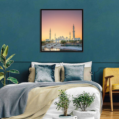 Sheikh Zayed Grand Mosque at Sunset Wall Art