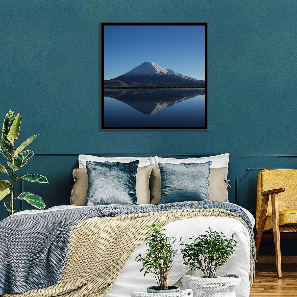 Chungara Lake Reflection Wall Art