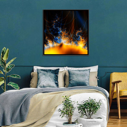 Solar Flare Fractal Flame Wall Art