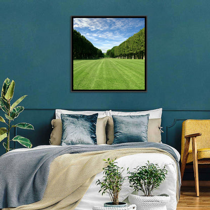 Tree-lined Manicured Lawn Wall Art