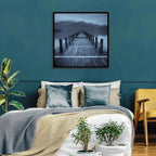 Long Lake Pier at Dusk Wall Art