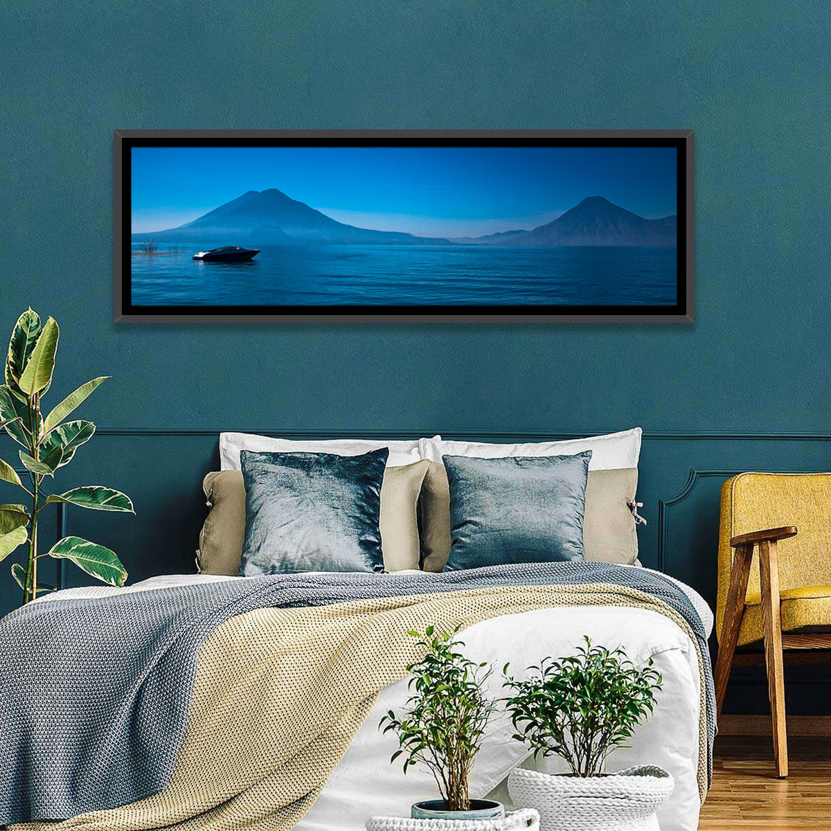 Boat on Lake Atitlán Wall Art