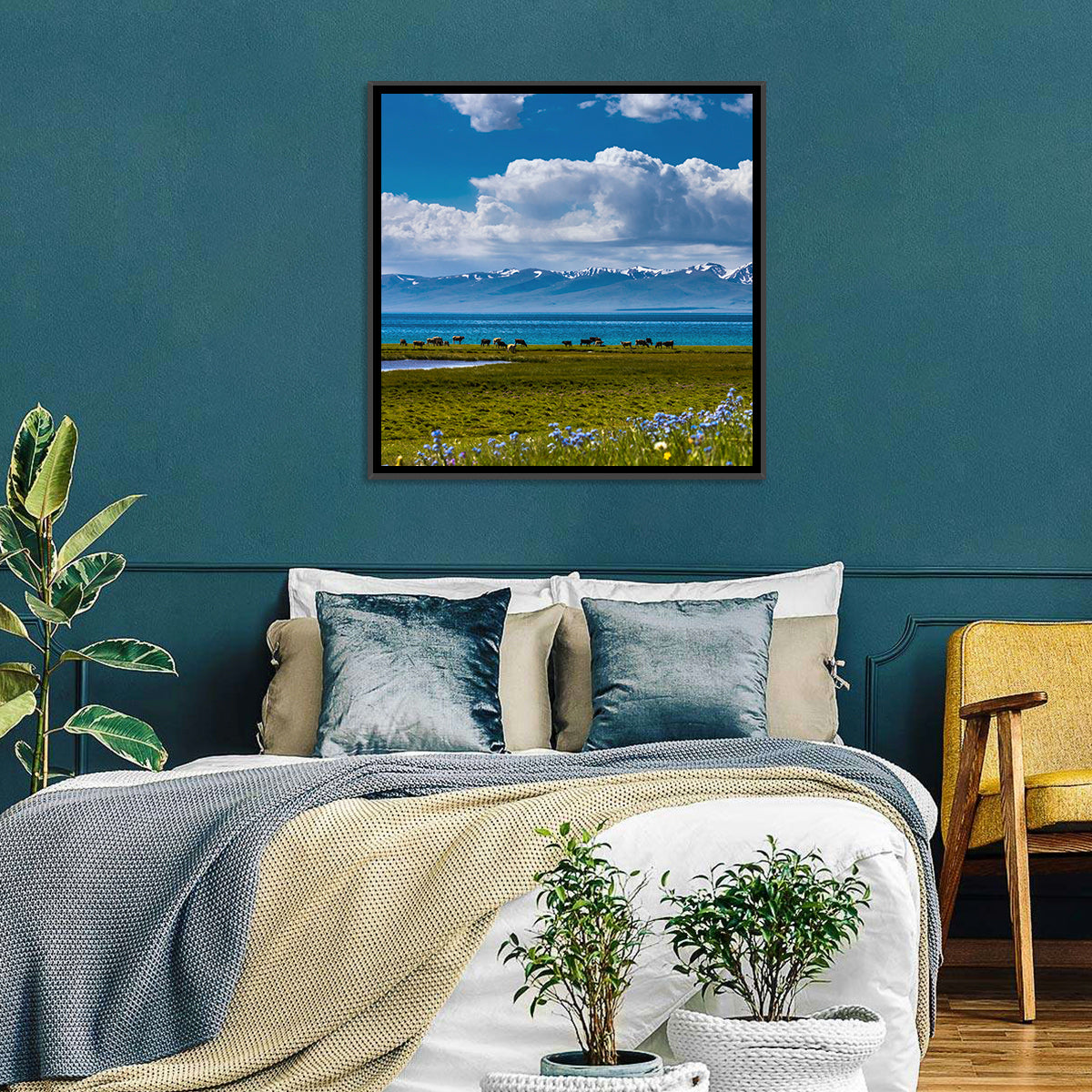 Song Kol Wildflower Shore Wall Art
