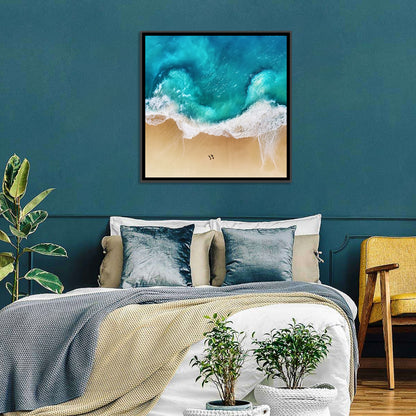 Turquoise Beach Aerial Wall Art