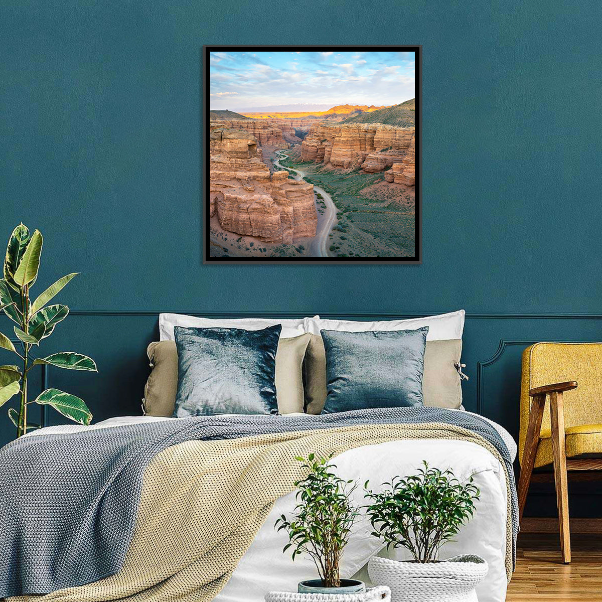 Charyn Canyon at Golden Hour Wall Art