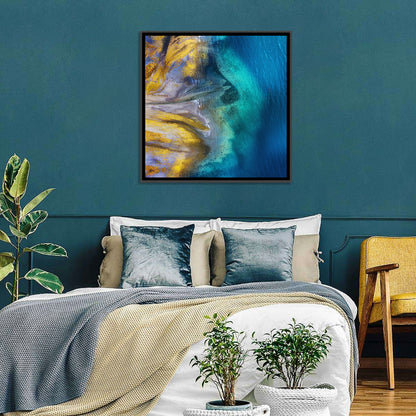 Golden Coast Abstract Wall Art