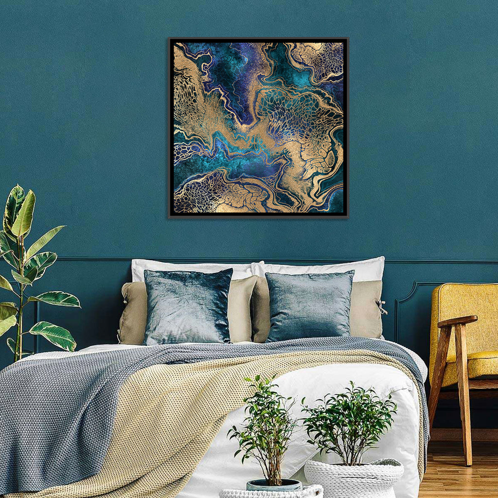 Gilded Geode Abstract Wall Art