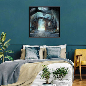 Enchanted Foggy Forest Wall Art