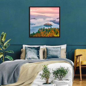 Foggy Bled Lake Wall Art