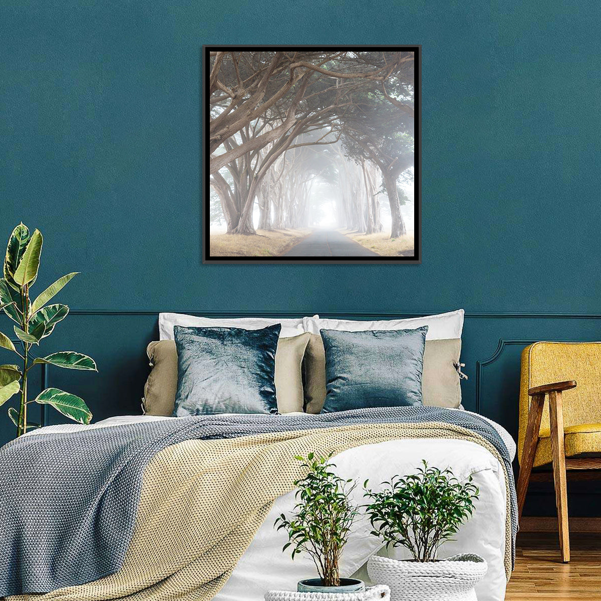 Misty Cypress Tunnel Wall Art