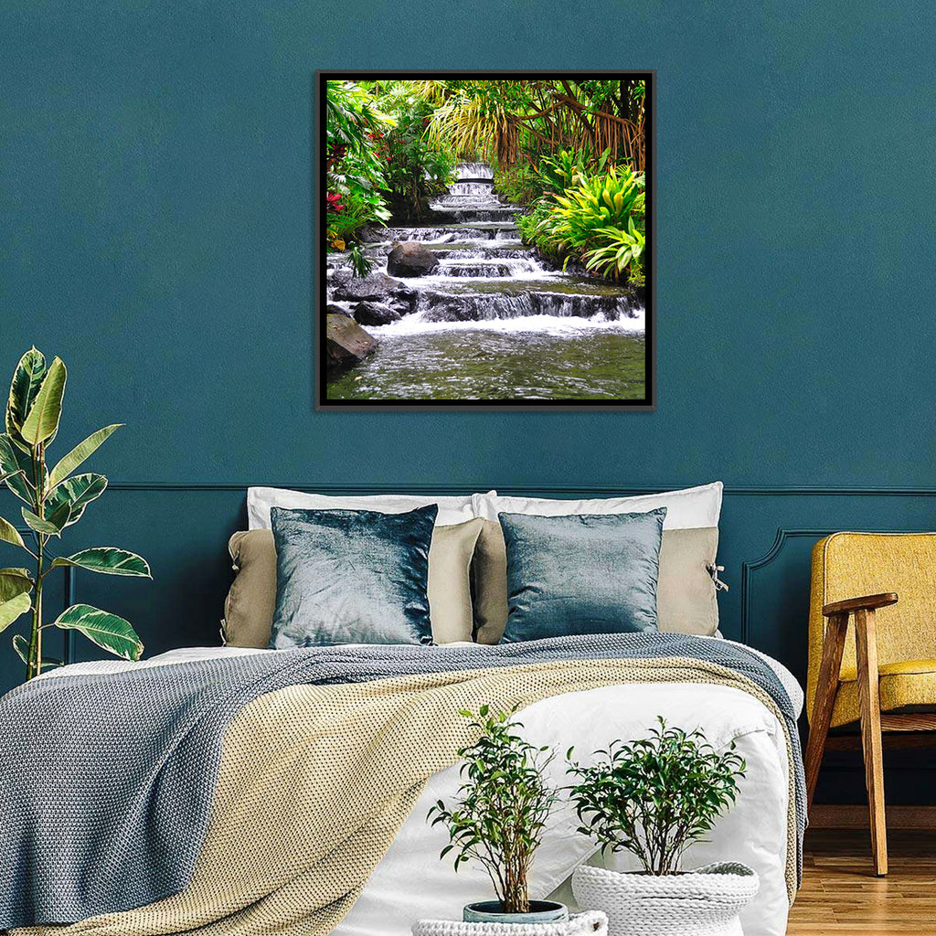 Tabacon Tiered Hot Springs Waterfall Wall Art