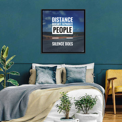 Silence Separates People Wall Art