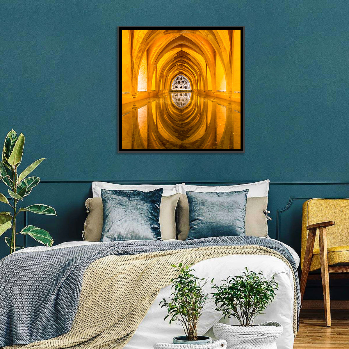 Royal Alcázar Bath Reflections Wall Art
