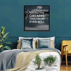 Fear Kills More Dreams Typography Wall Art