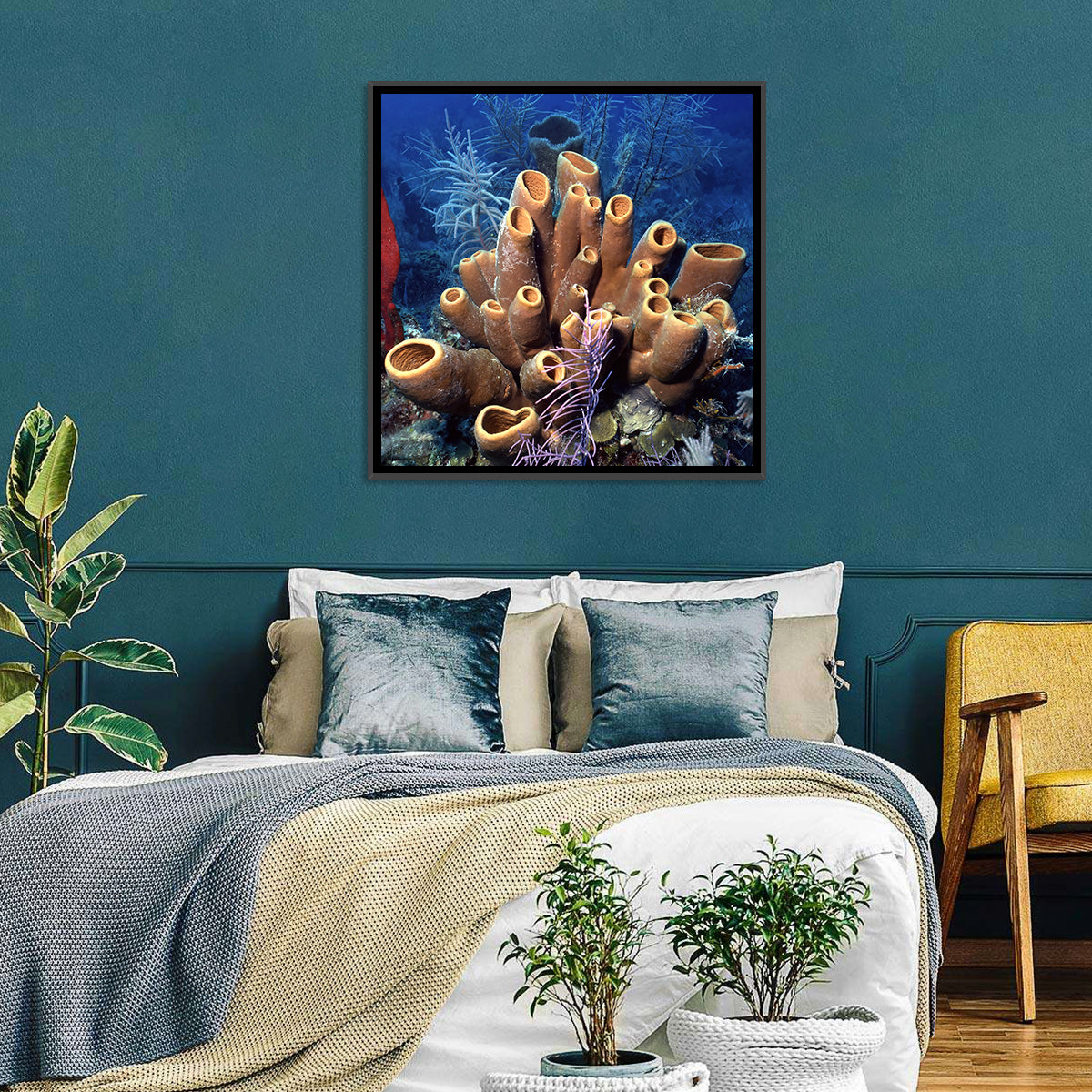 Belize Reef Sponge Scene Wall Art