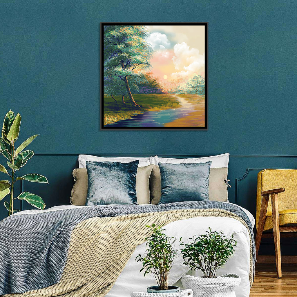 Spring Forest Sunrise Wall Art