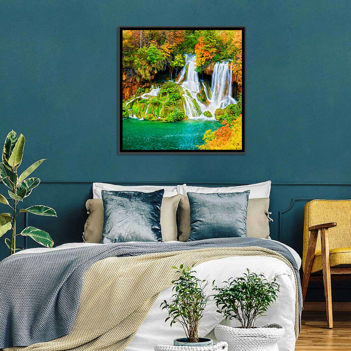 Plitvička Jezera Autumn Falls Wall Art
