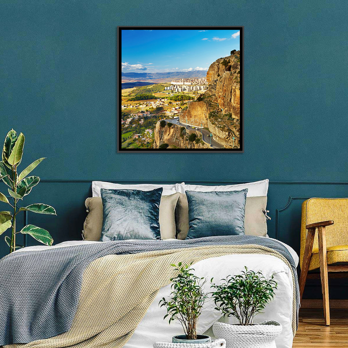 Constantine Cliffside at Golden Hour Wall Art