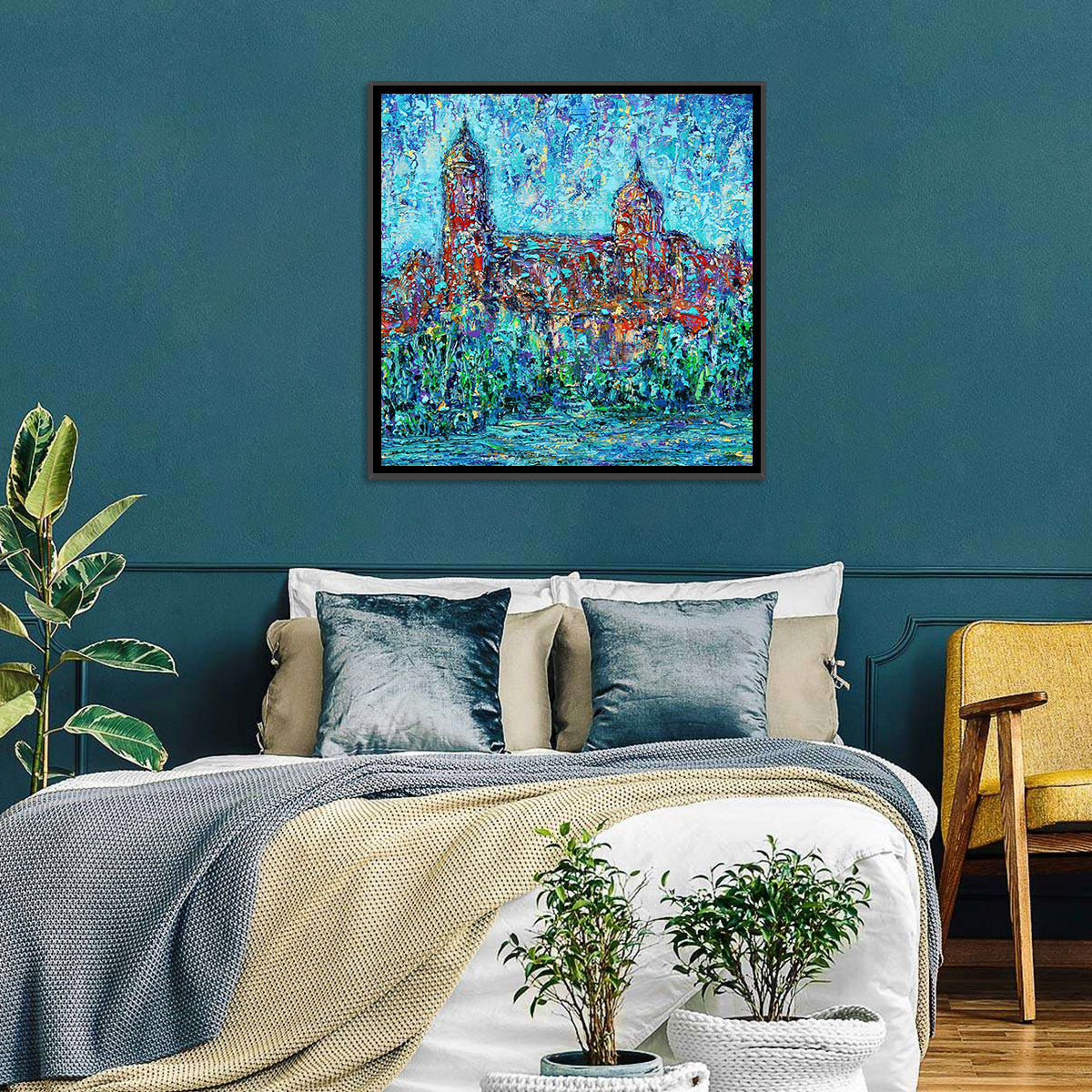 Salamanca Dual Domes Reflection Wall Art