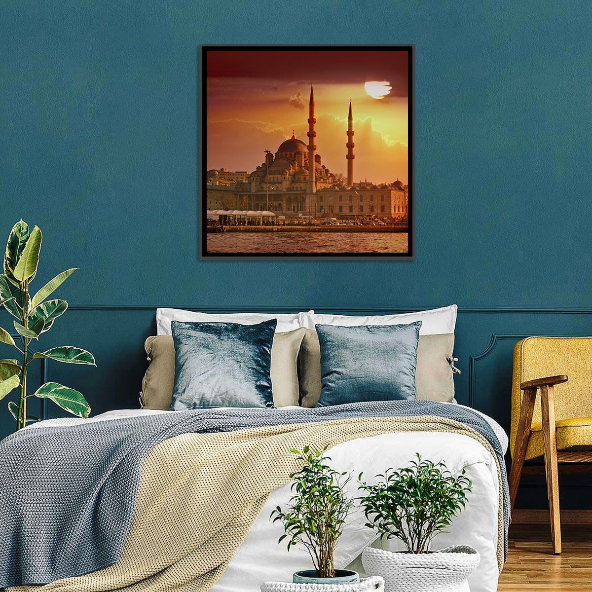 Yeni Cami Golden Hour Wall Art