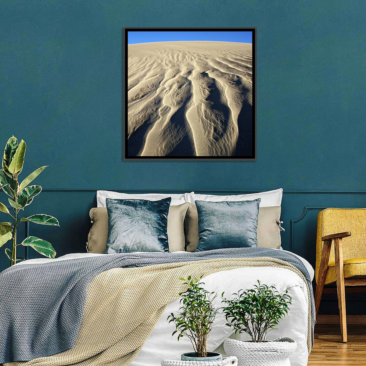 Endless Rippled Sand Dunes Wall Art