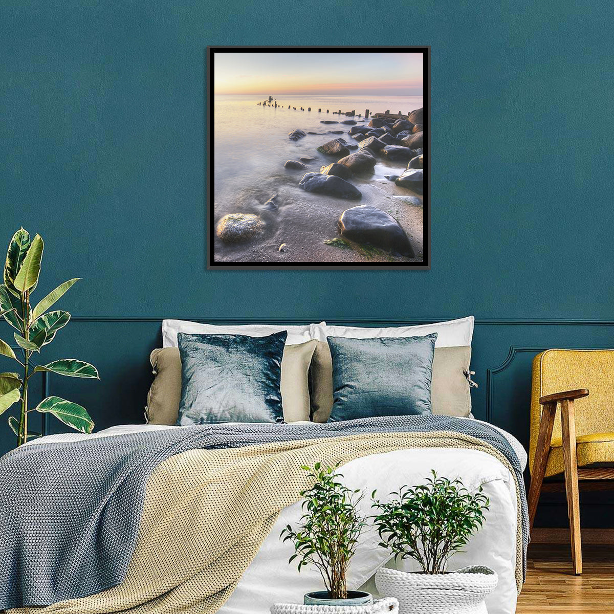 Michigan Shoreline Pilings Wall Art